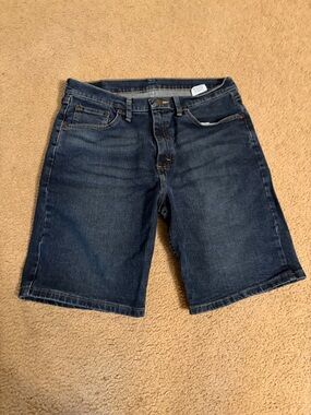 Men's Wrangler Dark Blue Denim Jean Shorts
